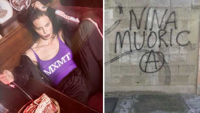 Nina Moric Con Scritta