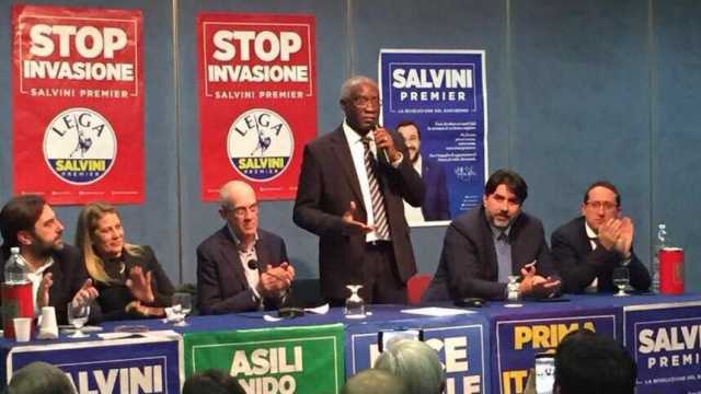 Toni Iwobi Comizio Sassari