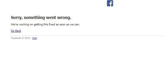 Facebook Down