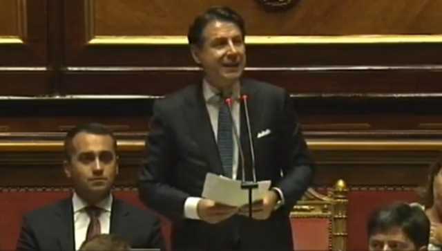 Giuseppe Conte In Senato