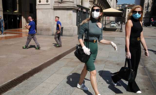 Virus Mascherina Italia Milano