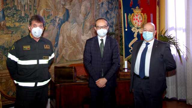 Paolo Truzzu E Marco Frezza Vigili Del Fuoco