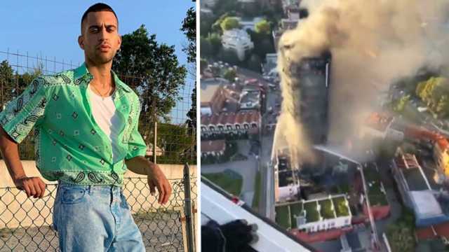 Incendio Torre Moro Milano