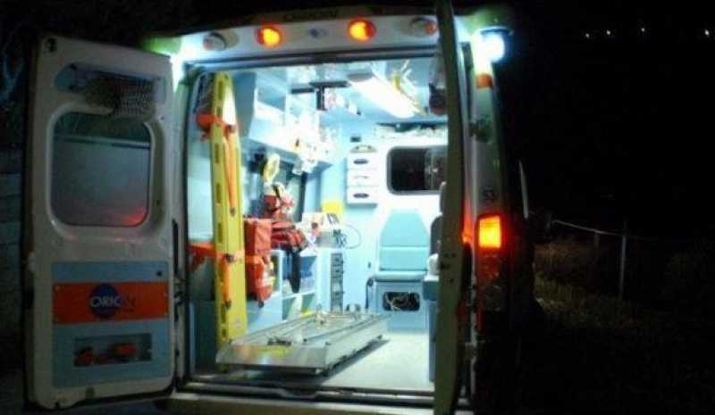 Intervento di un'ambulanza