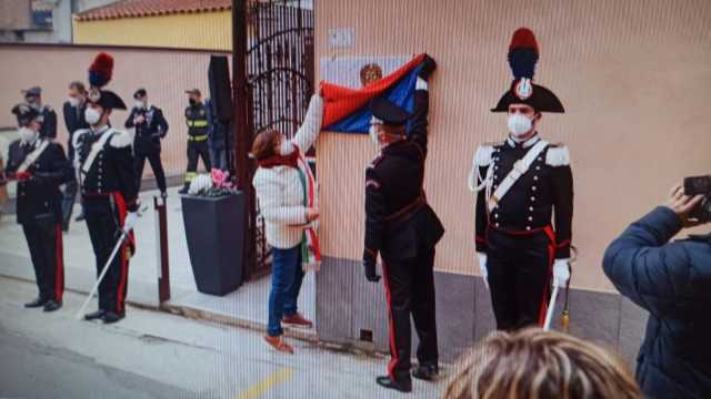 L'inaugurazione della caserma a Vallermosa