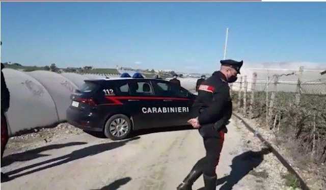 I carabinieri sul posto