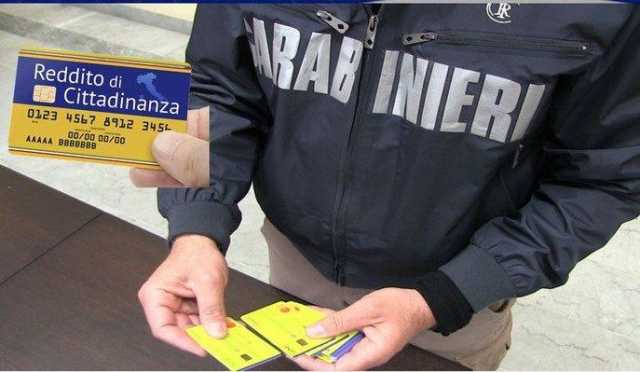Reddito cittadinanza Carabineri