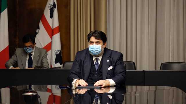 Il presidente della Regione Christian Solinas