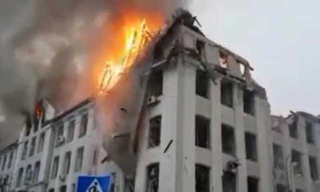 La sede Sbu e polizia nazionale a Kharkiv