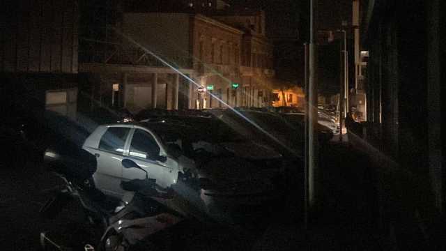 Strade di Cagliari al buio