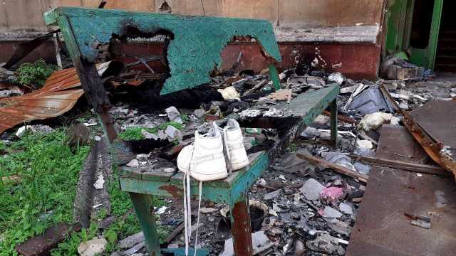 Devastazione a Mariupol