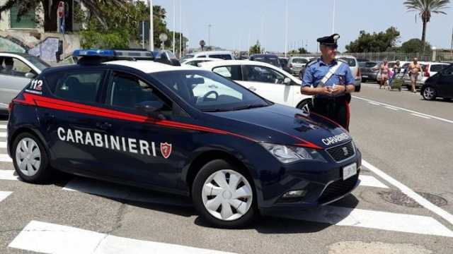 carabinieri al Poetto