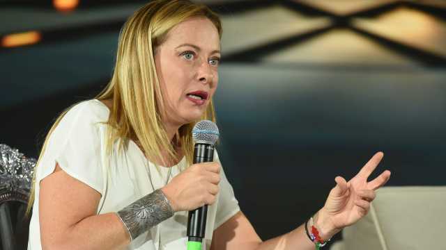 Giorgia Meloni a Cagliari