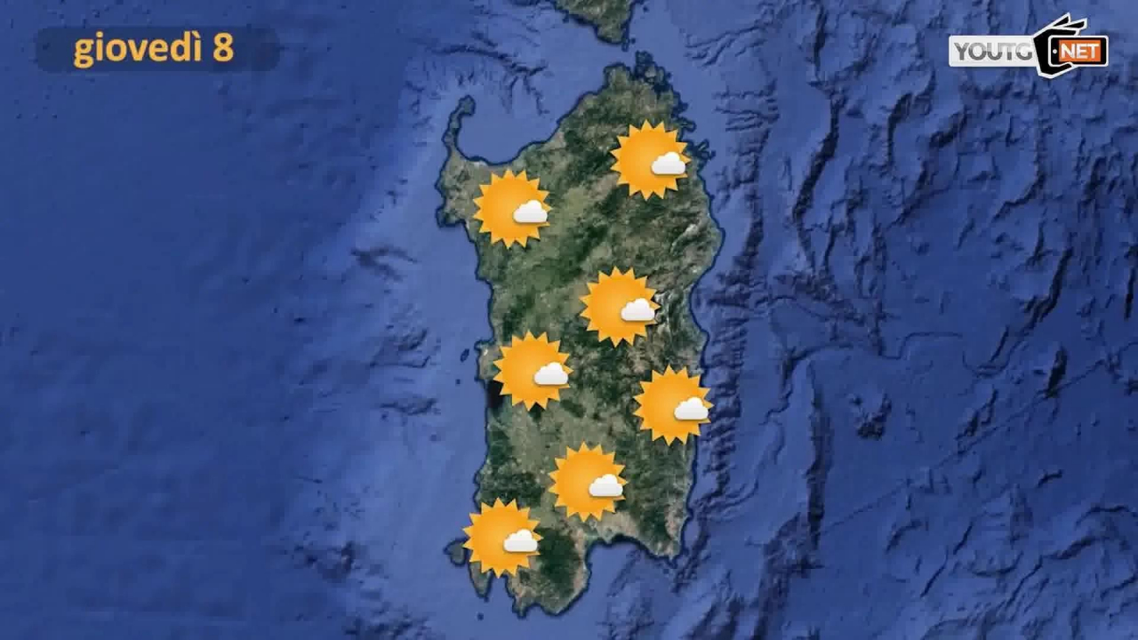 meteo giovedì 8 