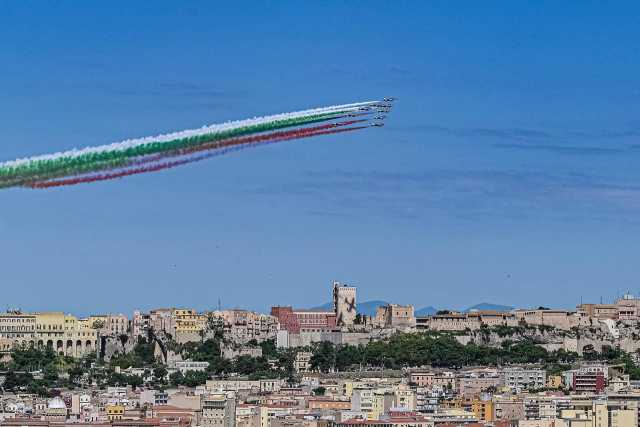 Le Frecce Tricolori a Cagliari