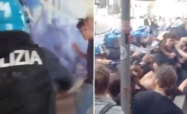 Polizia Cariche Studenti