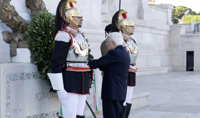 Mattarella Altare Della Patria