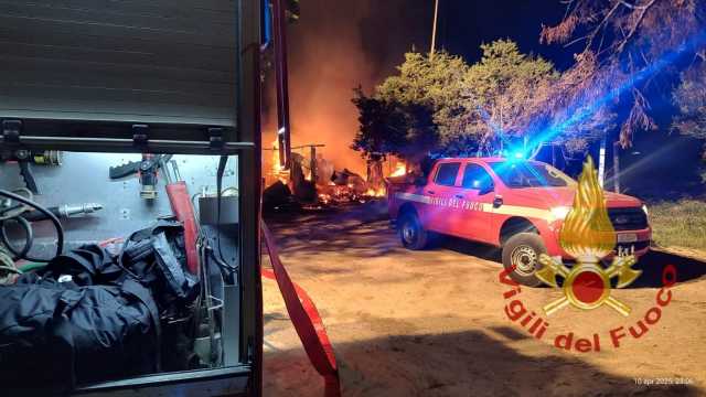 Incendio Arzachena 11 Aprile