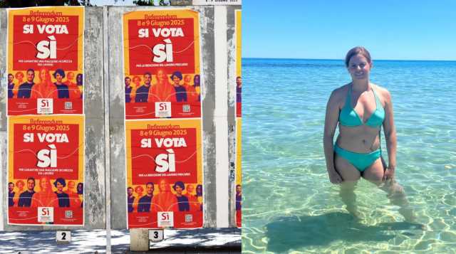 Ilaria Salis a Cala Sinzias