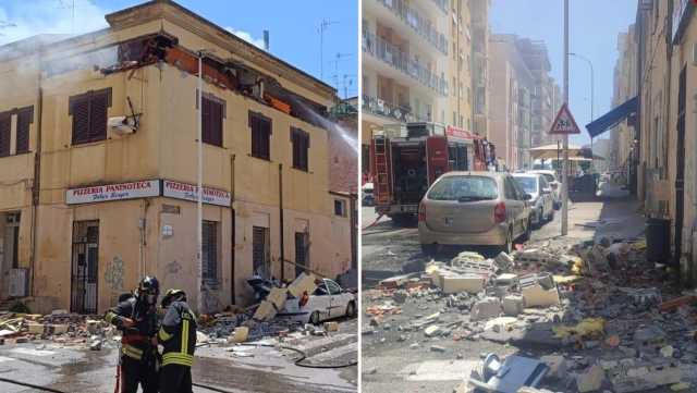 VIGILI DEL FUOCO ESPLOSIONE A SASSARI