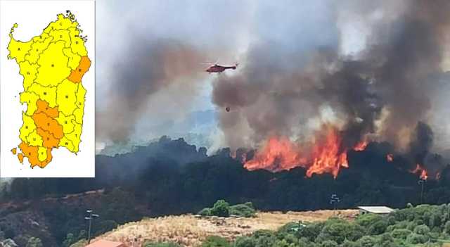 Sardegna Allerta Incendi