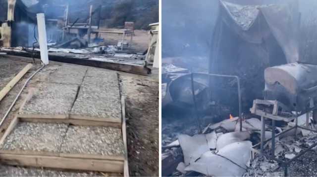 Chiosco Incendio Distrutto