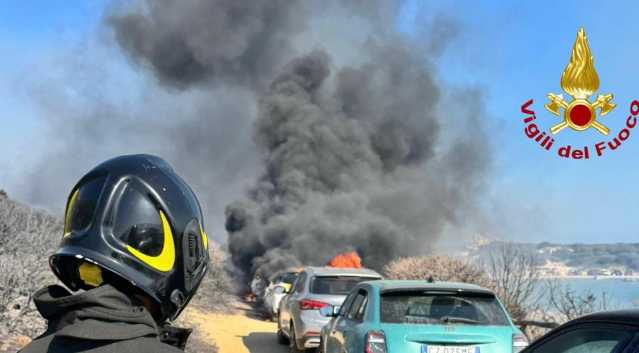 Molentis Incendio Domenica Vigili Auto