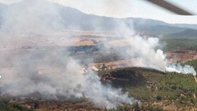 Incendio Uta Elicottero