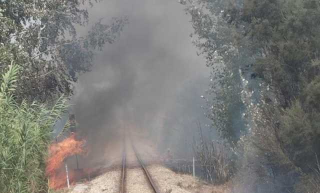 Incendio Alghero Olmedo Ferrovia