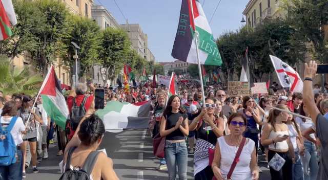 Corteo Pro Palestina A Cagliari