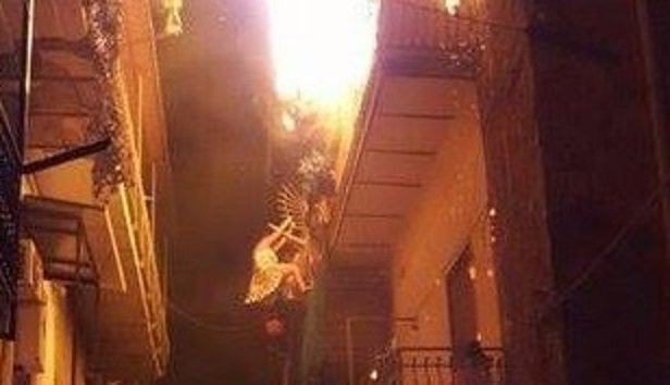 Balcone Incendio Napoli 1